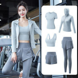 Sports Suit, Women's Yoga Wear, High-End New Style, Autumn and Winter Gym Morning Running, Fashionable Professional Quick-Drying Clothing