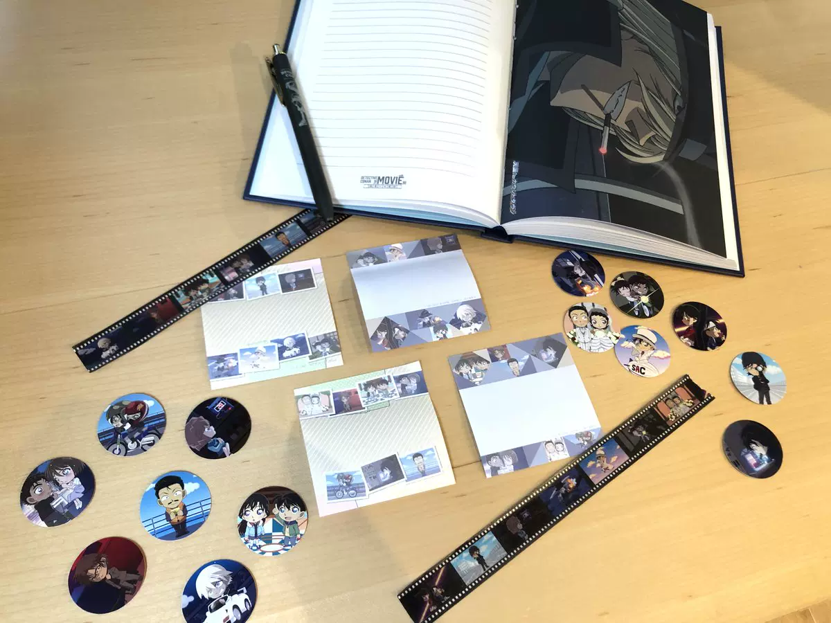 现货 名侦探柯南 电影展 胶带贴纸便签 新兰秀透平和基德哀昴琴