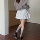 
Girly high waist lace-up flower bud skirt for women 2025 spring and summer new Korean age-reducing A-line puffy skirt short skirt