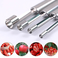 Stainless Steel Hawthorn Corer, Red Date Seed Remover, Apple and Pear Fruit Coring Tool, Convenient Fruit Core Remover