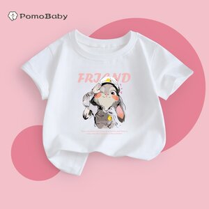 
2026 new pure cotton children's short-sleeved T-shirt summer middle-aged baby half-sleeved tops for boys and girls fashionable outer wear A1