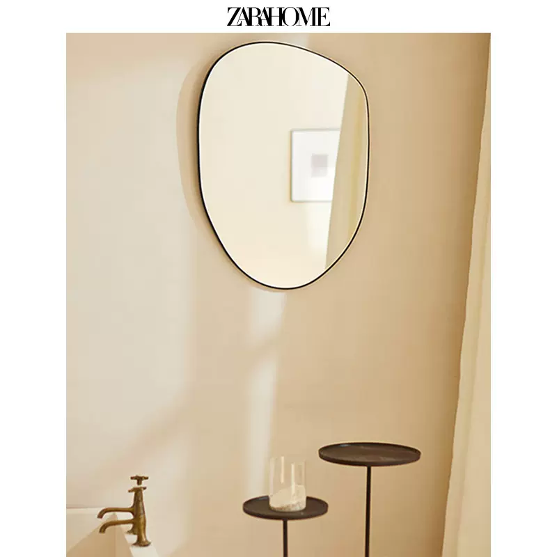 Zara Home 家用创意壁挂不规则形状小型镜子化妆镜49930106990-Taobao