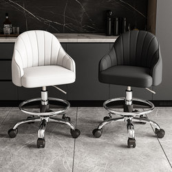 Kitchen Cooking Chair with Swivel Wheels, Bar Stool, Special Stool for Cashier, Front Desk Chair, Kitchen Bar Counter Adjustable Chair