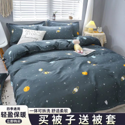 Quilt and Duvet Cover Set, Removable and Washable, Suitable for Spring, Autumn, and Winter, Quilt Core for Air Conditioning, Summer Cooling Quilt, All-Season Universal Cotton Quilt, Complete Set