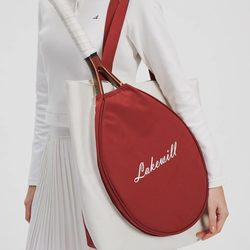 Lakewill Simple Retro Convenient Single-Shoulder Portable Large-Capacity Tennis Bag Nylon Fabric