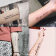 50 tattoo stickers, waterproof and long -lasting female clavicle Personalized English letters simulation tattoos flower arm arm, ankle sticker