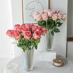 2025 New High-End Rose Artificial Flowers, Fake Flowers for Decoration, Living Room Dining Table Decoration, Flower Arrangement, Floral Art Ornaments