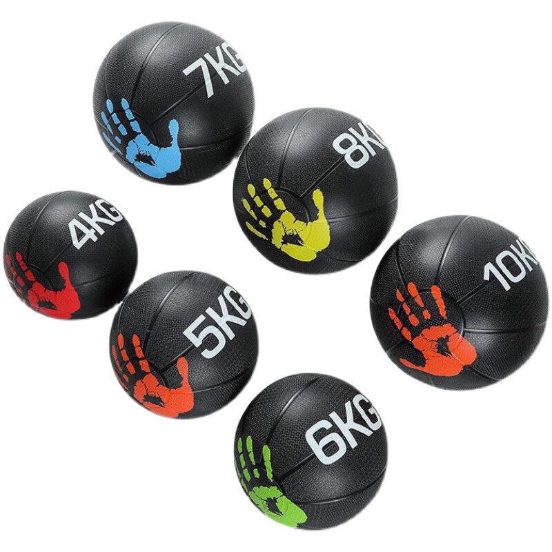약 공 벽 공은 단단한 고무 허리와 복부 회복 공 훈련 안정성 균형 강도 피트니스 공 중력 공을 떨어 뜨릴 수 있습니다.