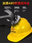 Công trường xây dựng mũ bảo hiểm an toàn tiêu chuẩn quốc gia dành cho nam giới về lãnh đạo kỹ thuật xây dựng thoáng khí Mũ bảo hiểm dày ABS Mũ bảo vệ có in tùy chỉnh
