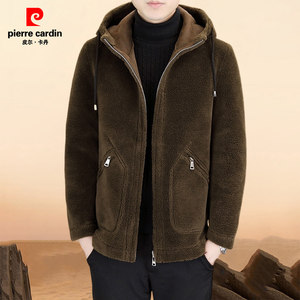 
Piercadan fur integrated thickened warm men's clothing autumn and winter new style high-end wool coat coat on both sides