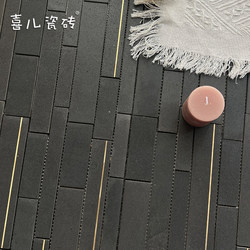 Cafe Restaurant Entrance Foyer Background Wall Tiles B&B Hotel Bathroom Volcanic Rock Stone Mosaic