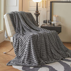Solid color wool warm Bed sheet blanket sofa cover blankets