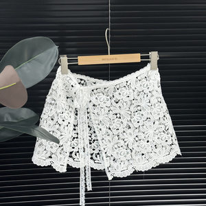 
High-end water-soluble lace four-season layered skirt curtain for women's hem layered buttocks to cover their hips and make them look slim and apron skirt