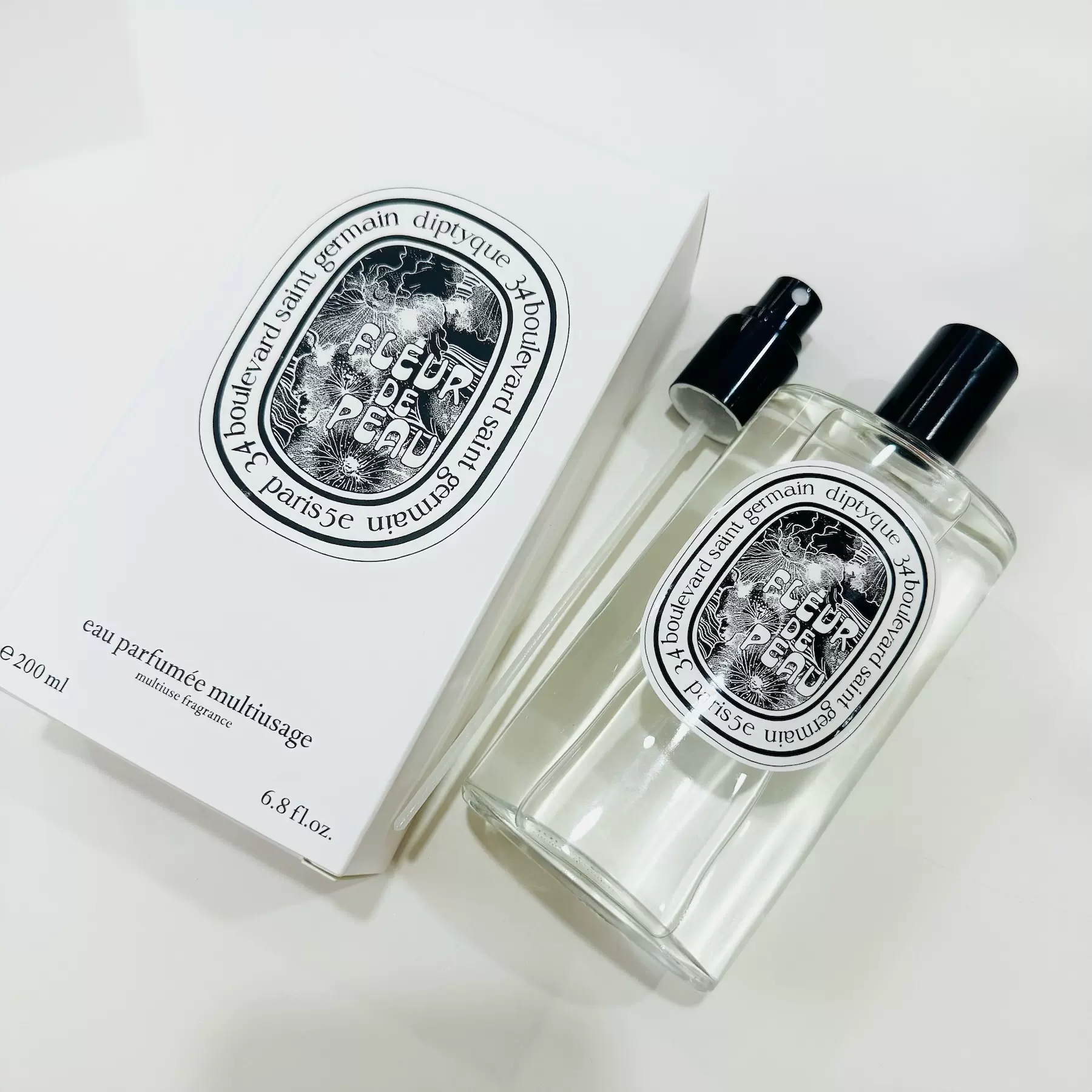 现货秒发Diptyque蒂普提克肌肤之花多用途香氛200ml黑瓶香水75ml-Taobao