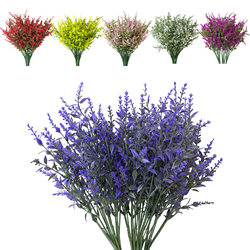 7-fork simulated wheat ear lavender fake flower plastic decoration simulated plant artificial flower pastoral style purple simulated flower
