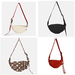 
Brain cloth original casual crossbody bag dumplings bag chest bag waist bag men bag women bag Japanese simple literary Chinese trend