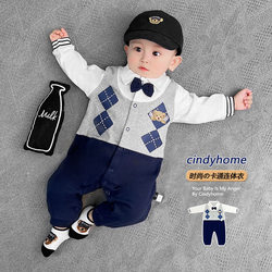 Baby Clothes Spring Outfit Pure Cotton Newborn Romper Baby Super Cute Jumpsuit Set Spring and Autumn Children's Clothes Crawling Suit