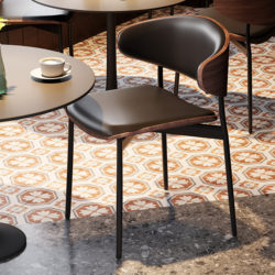 Medieval style milk tea shop chairs catering commercial cafe table and chair combination dessert baking dining table and chairs small round table and chairs