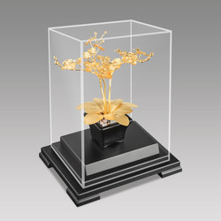 Gold Foil Ornament Phalaenopsis Orchid Home Living Room Tv Cabinet Wine Cabinet Decoration Crafts Company Opening Housewarming Gift