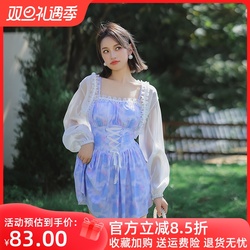Women's Swimsuit One-piece Slimming Belly-covering Conservative Long-sleeved Cover-up Slightly Fat Girl High-end 2023 New Hot Spring Swimwear