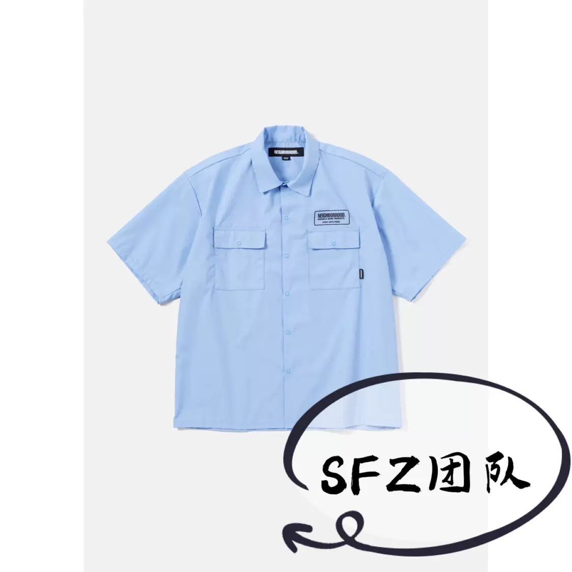 代購] NEIGHBORHOOD CLASSIC WORK SHIRT SS 短袖襯衫23SS-Taobao