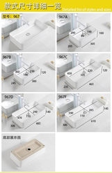 Scandinavian Ceramic Washbasin Countertop Basin Small Household Washbasin Bathroom Balcony Rectangular Art Basin