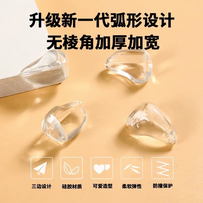 Lot De 8 Protections D'angle De Table De Type L Pour Enfants Protection Des Coins Coins Anti Collision Transparents Pour Meubles Tranchants 98867287