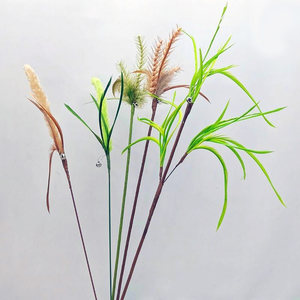
Simulated plant dog tail grass wheat ear feather long pole teasing cat stick with bell biting resistant artifact interactive cat toy