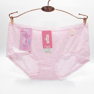 
Caitian genuine underwear women's mid-waist solid color 31169 modal cotton two-color gauze high-waist soft girl's boxer briefs