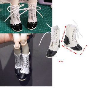 
6cm length black and white high heels suitable for Sugarcane body Sugarcane rotating BJD doll