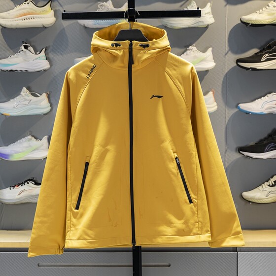 
Li Ning sports windbreaker men's 2025 autumn new velvet warm and water-repellent hooded jacket AFDVE93
