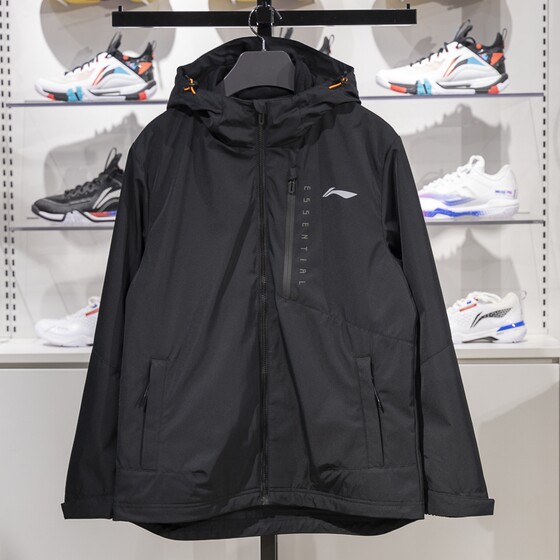
Li Ning three-in-one sports windbreaker for men 2024 autumn new fleece liner windproof jacket YWBU083