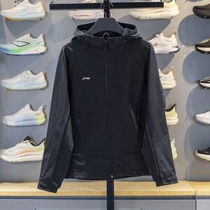 Li Ning sports windbreaker for women 2025 autumn new group purchase water-repellent woven hooded jacket AFDVF92