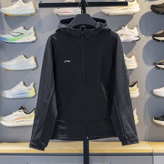 Li Ning sports windbreaker for women 2025 autumn new group purchase water-repellent woven hooded jacket AFDVF92