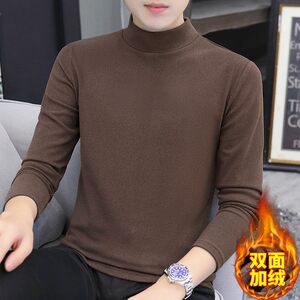 
Clearance and pick up bargains~Dervous long-sleeved T-shirt for men in autumn and winter thermal underwear slim half turtleneck autumn clothes bottoming shirt for men
