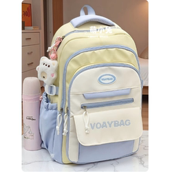Schoolbags for Female Junior High School Students, Large-Capacity Backpacks for High School and Elementary School Students, Computer Bags, Backpacks That Reduce Burden and Protect the Spine