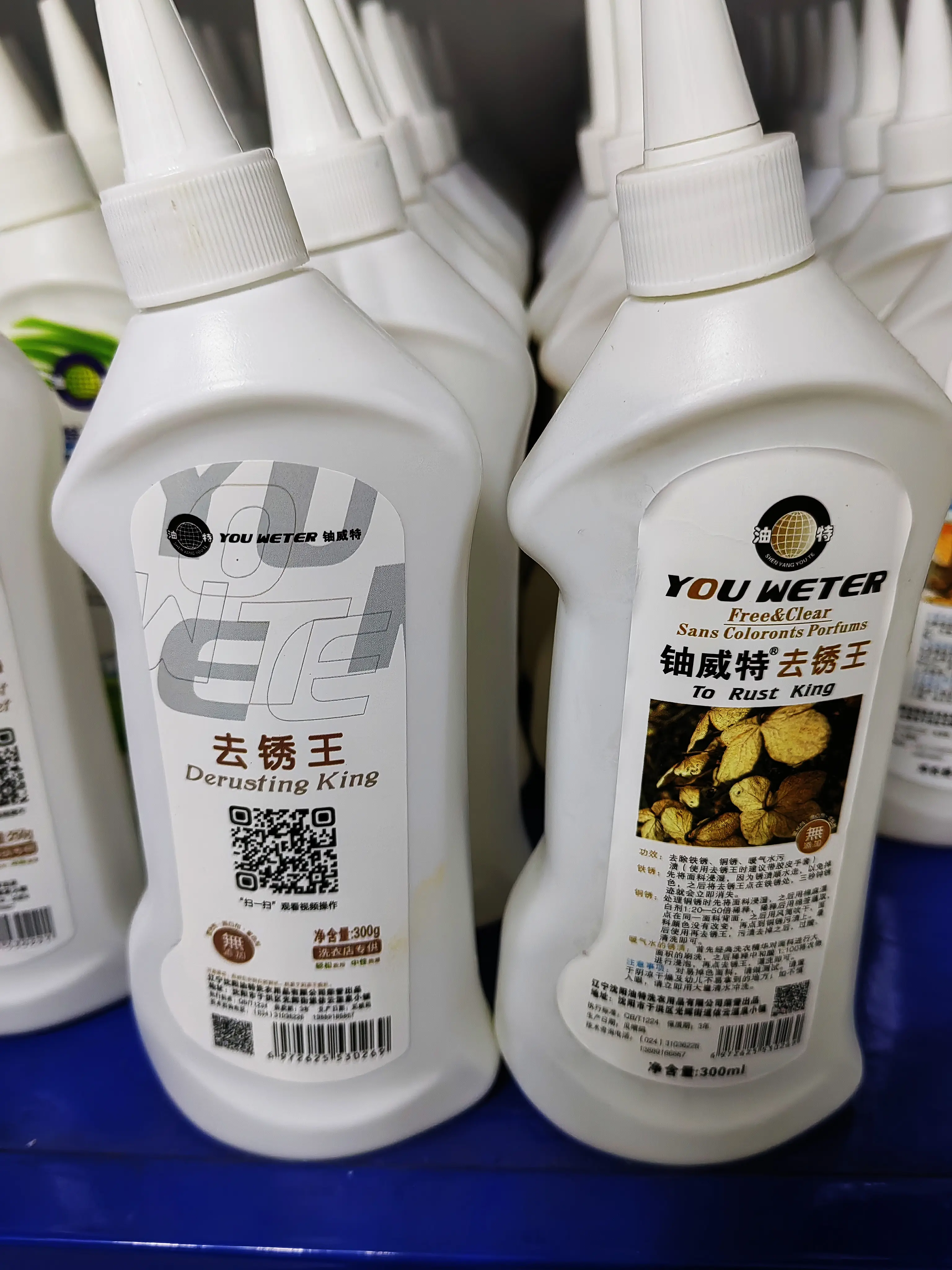 沈阳油特去锈王300mL 去渍衣物除渍剂去除铁锈铜锈暖气水污渍