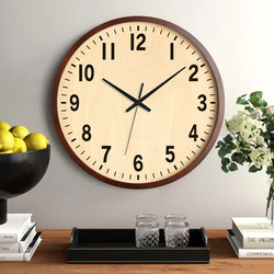 French-Style Vintage Wall Clock, Restaurant Wall Clock, 2025 New Model, High-End Living Room Solid Wood Cream-Style Retro Clock