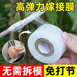 Grafting Film Self-Adhesive Pe Film Knot-Free Garden Fruit Tree Grafting Special Film Tape Wrapping Plastic Film Binding Tape Tree Sapling Wrapping Tape Not Easy to Break High Toughness Transparent Wrapping Film Tree Grafting Film