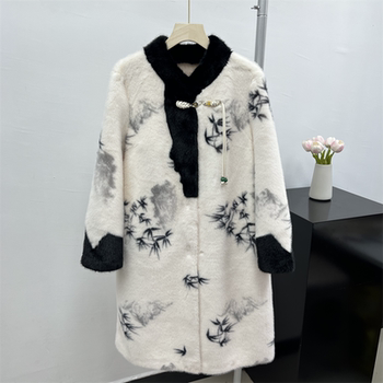 
2025 new winter mink coat for women mid-length