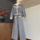 Fashionable new mother's wear, temperament knitted tops, cardigans, elastic waist pants, middle-aged and elderly women's coats and sweater suits