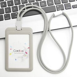 Fashionable Round Lanyard Badge Holder Employee Badge Bus Card Work Badge Work Permit Campus Card Holder Card Strap Student Bus