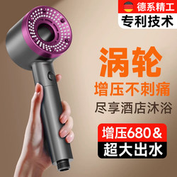 Turbocharged Shower Head Bathroom Shower Filter Pressurized Showerhead Set 4079