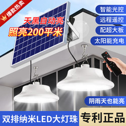 New Solar-Powered Outdoor Garden Street Light for Outdoor Balcony and Indoor Home Lighting, One-To-Two Charging Light Bulb 383