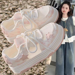 Girls' Sneakers Summer 2026 New Children's Mesh Breathable White Sports Shoes Stylish Loafers for Girls