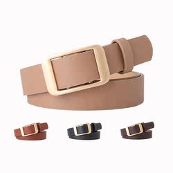 Simple Leather Belt for Women, Jeans Belt, 2025 New Model, No Punching Required, Versatile, No-Hole, High-End Accessory, Retro Belt