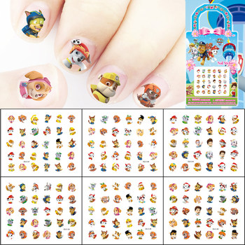 Children's cartoon nail stickers dog patrol team manicure stickers wool team waterproof safety ultra-thin stickers stickers

