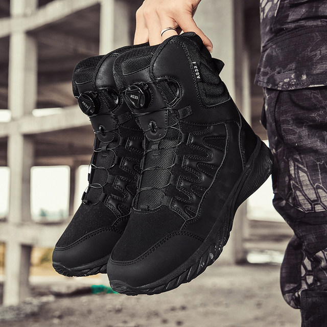 ILM Motorcycle Riding Shoes For Men Anti-Slip Leather Waterproof Breathable Street Shoes Protective Gear UB32