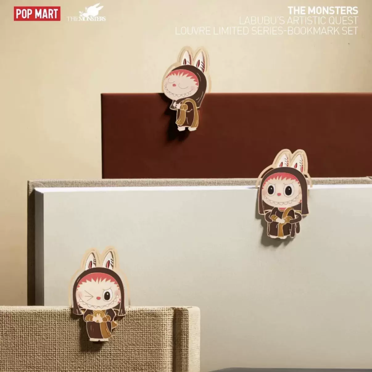 LABUBU ラブブ ルーブル美術館 限定公式グッズ POPMART パリ限定 LABUBU ラブブ ルーブル美術館 ブックマーク パリ限定 LABUBU ラブブ