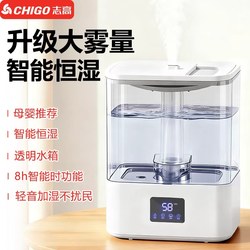 Chigo Humidifier for Home Use, Silent, Small Size for Bedroom, Large Spray Capacity, Air Conditioner, Suitable for Pregnant Women and Infants, Air Aromatherapy Machine
